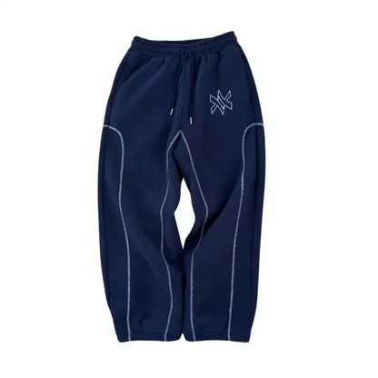 Hood Engraved Blue Hoodie