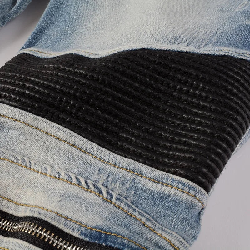 Biker Strap Jeans