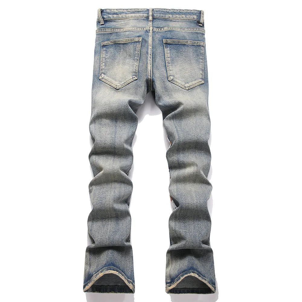 Skull Boot Flare Jeans