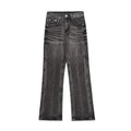 Stretched Black Flare Jeans