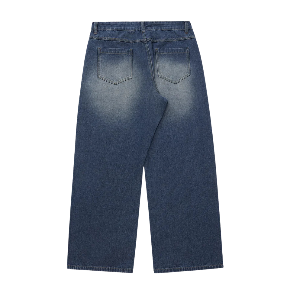 SHAPE BLUE BAGGY JEANS