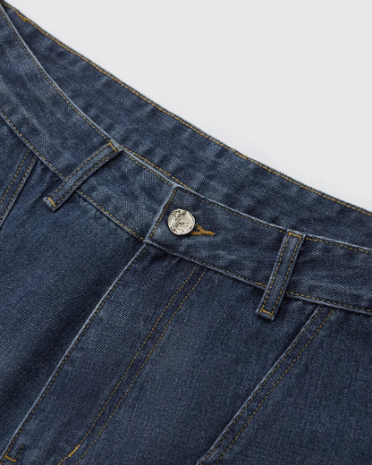 SHAPE BLUE BAGGY JEANS