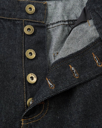 STITCH BLACK BAGGY JEANS