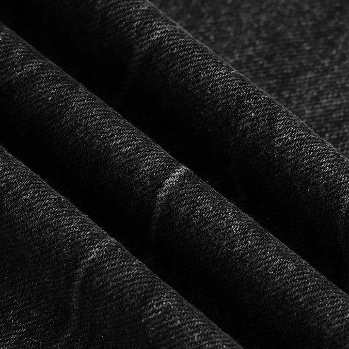 STRAIGHT BLACK BAGGY JEANS