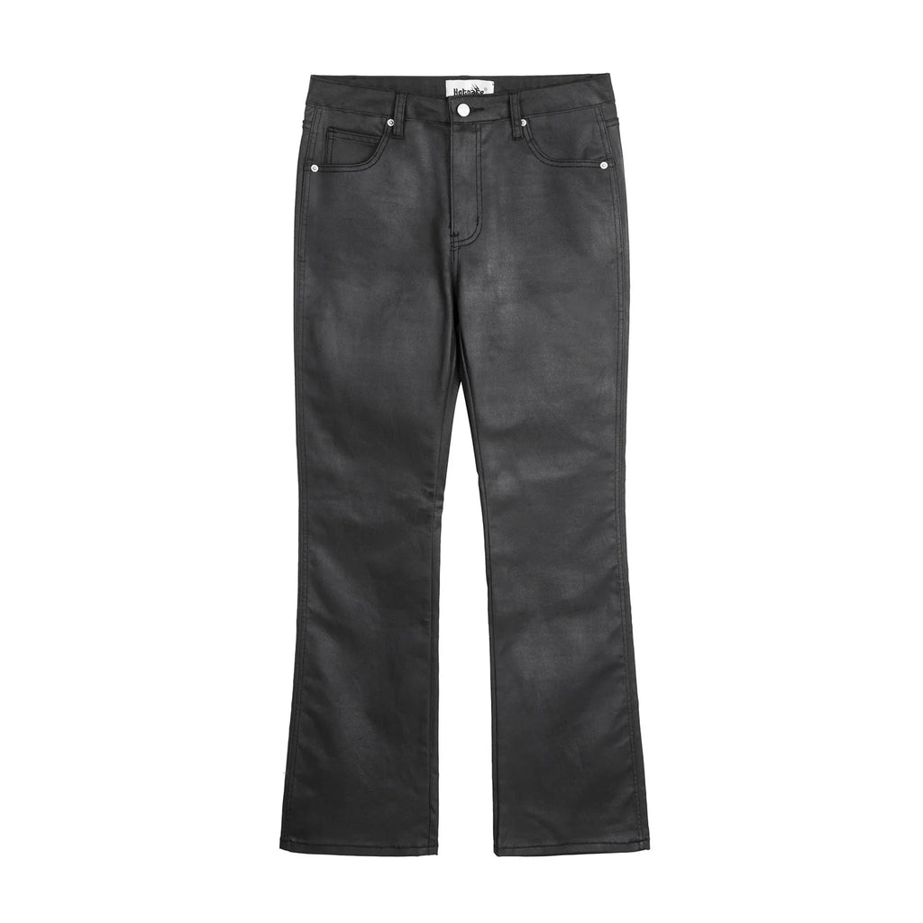Waxed Black Jeans