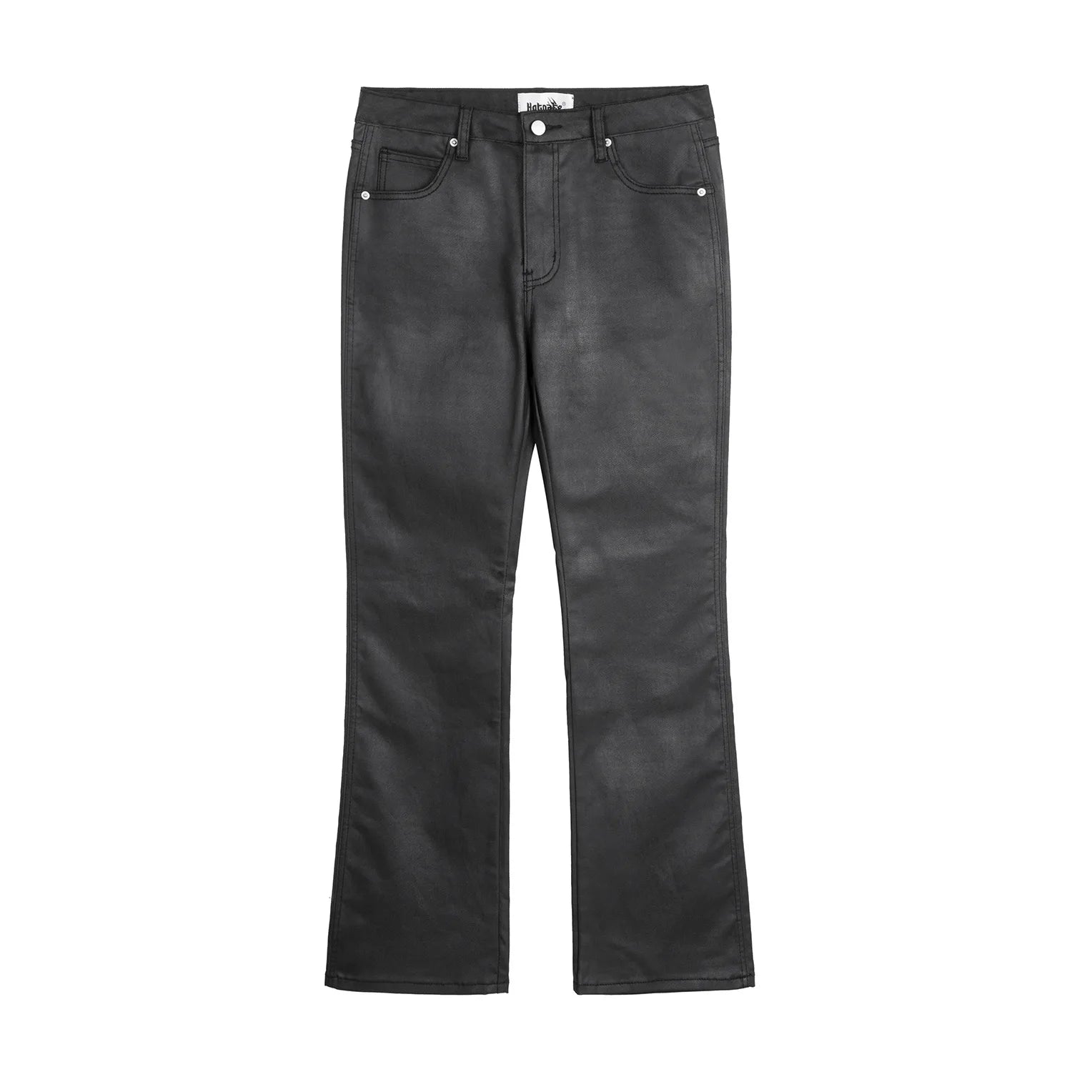 Waxed Black Jeans