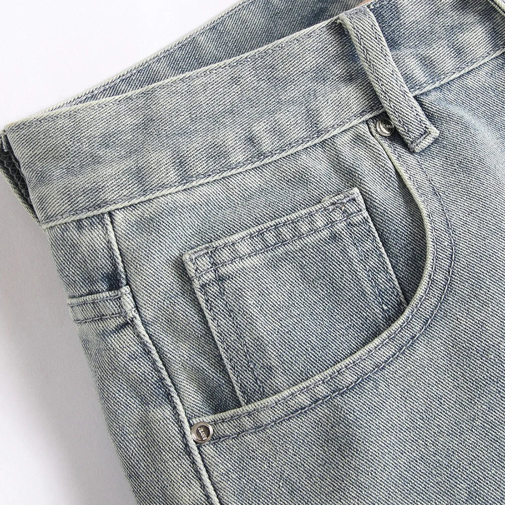 Ripped Grey Shorts Jeans