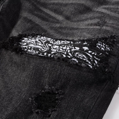 Black Bandana Jeans