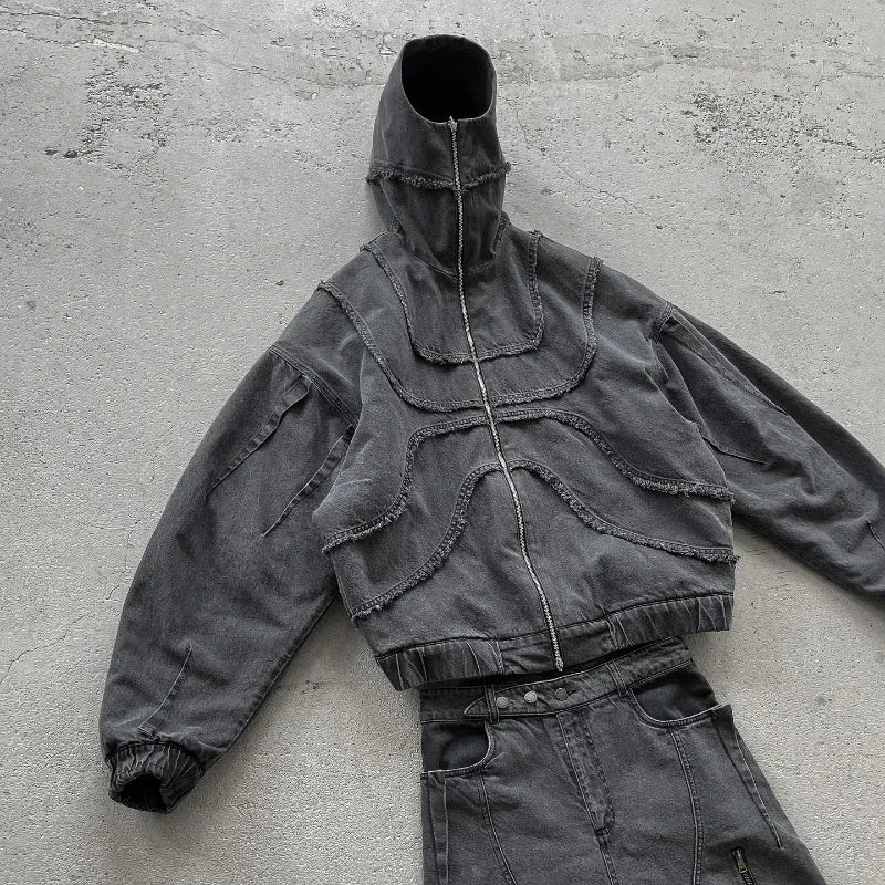 Zipped Mask Hoodie