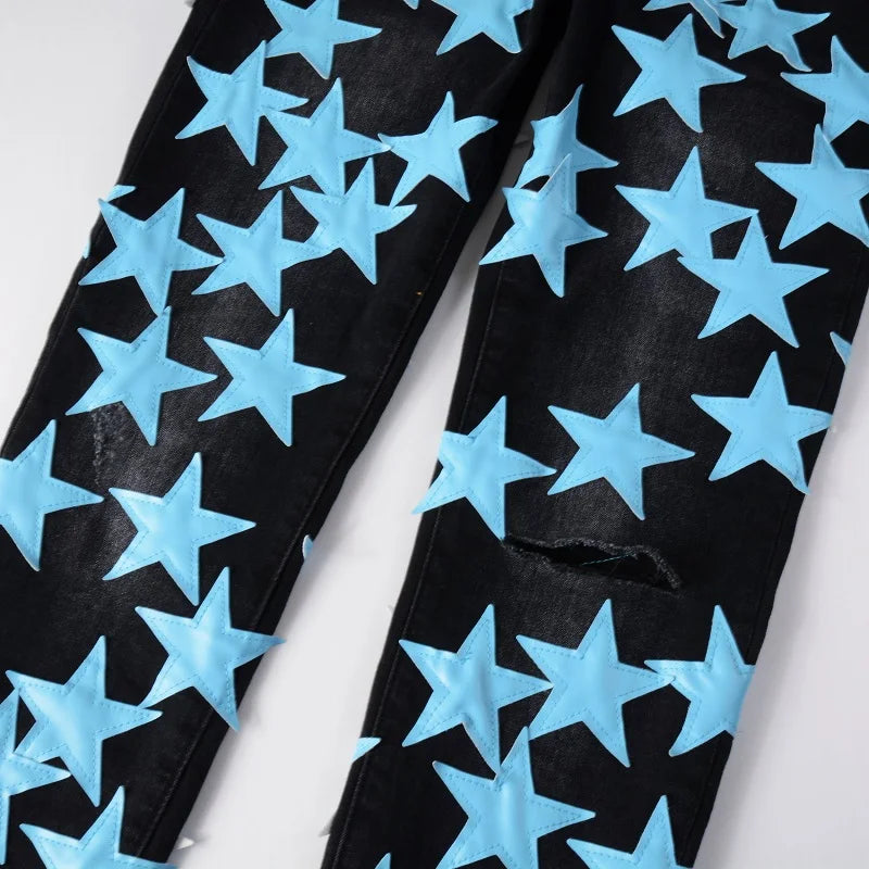 Azure Stars Jeans