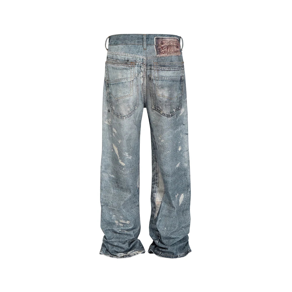 Stain Flare Jeans