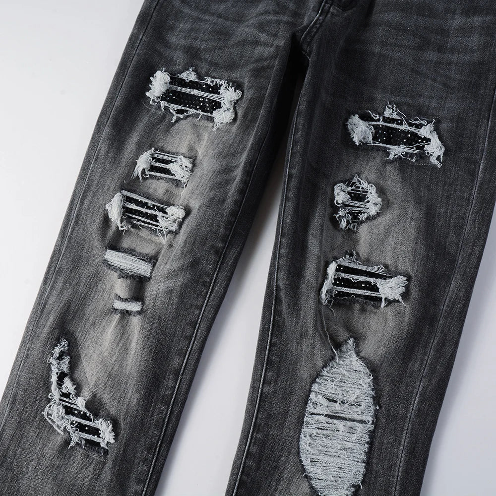 Diamond Ripped Jeans