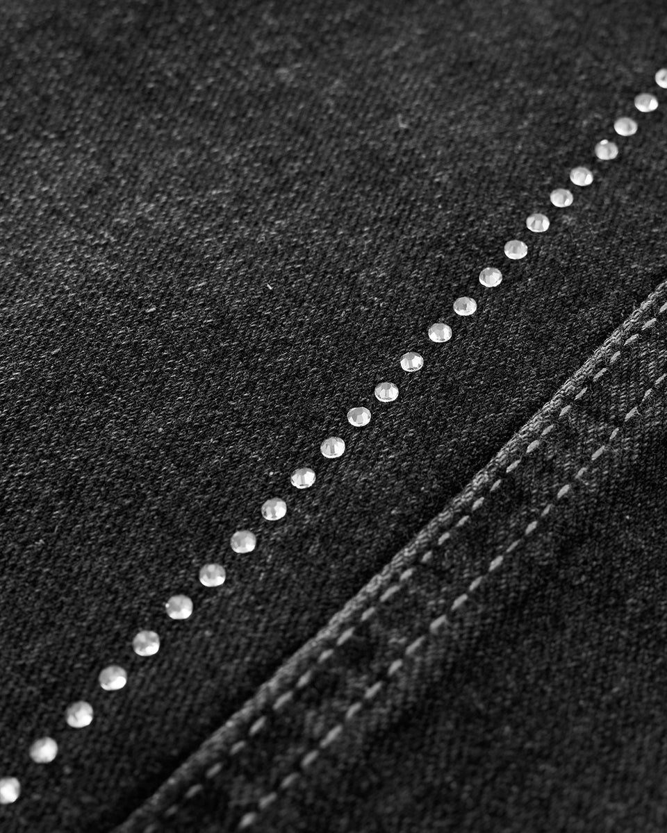 Single Rinestone Stripes Jeans