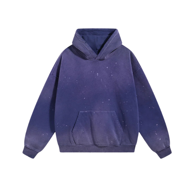 Stained Washed Purple Hoodie
