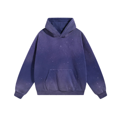 Stained Washed Purple Hoodie