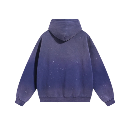 Stained Washed Purple Hoodie