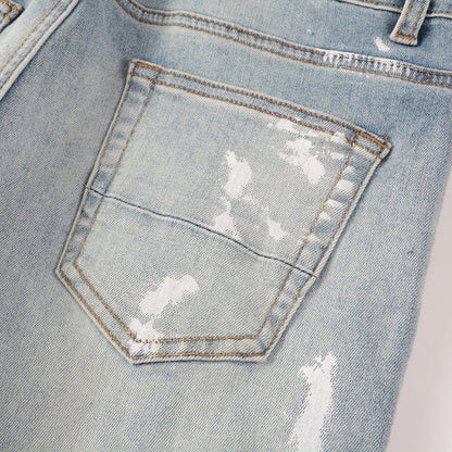 Stained Light Jeans