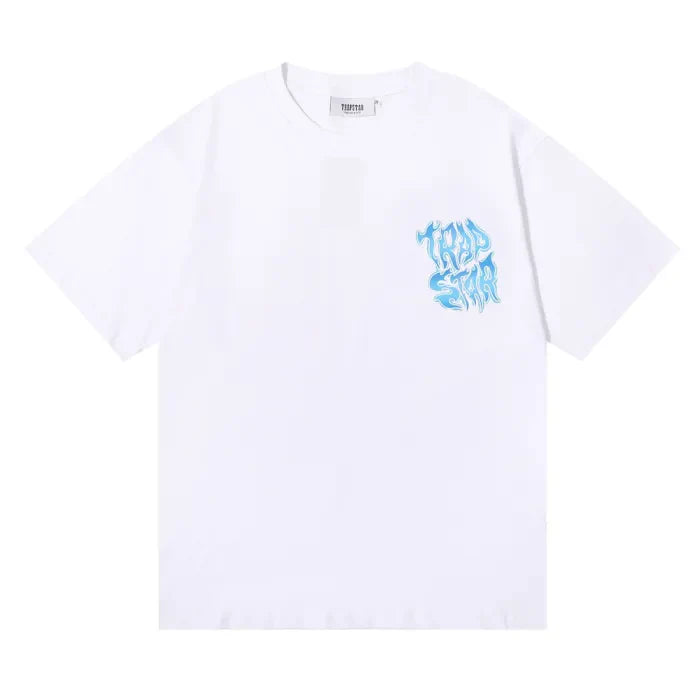 TRAPSTAR SHIRT - BLUE SMOKE WHITE