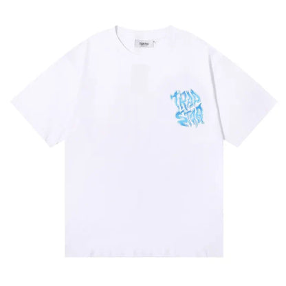 TRAPSTAR SHIRT - BLUE SMOKE WHITE