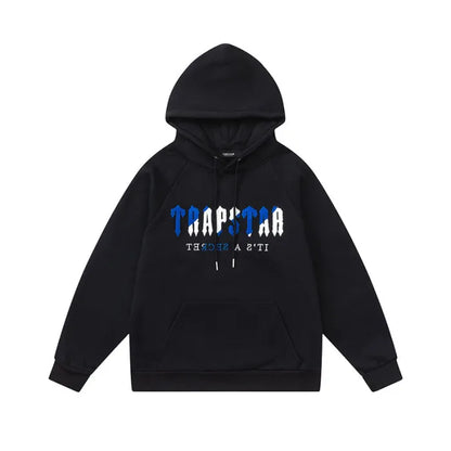 TRAPSTAR SWEATSHIRT - STRIPES DECODED BLACK