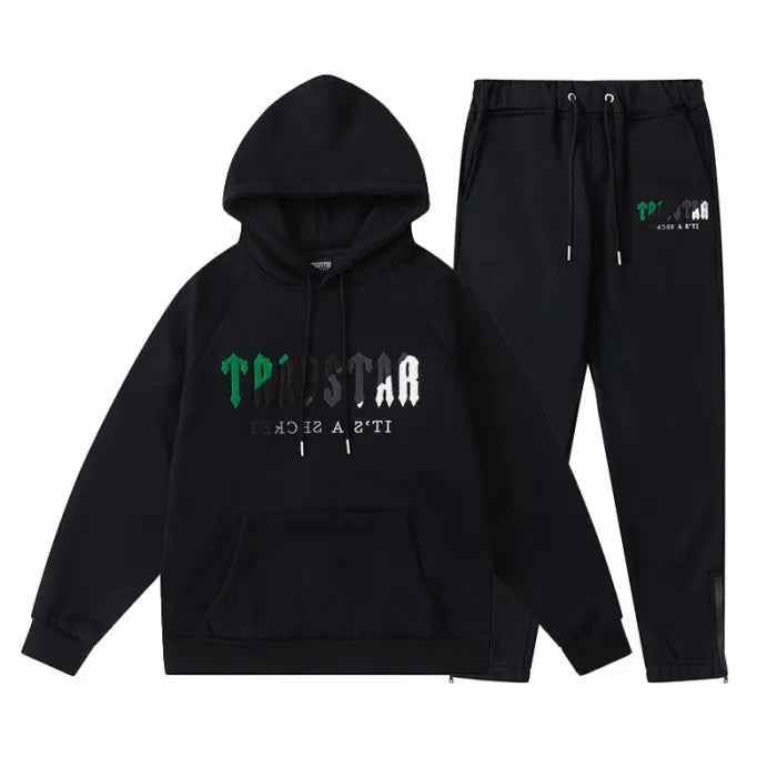 TRAPSTAR SET - GREEN CHENILLE DECODED BLACK