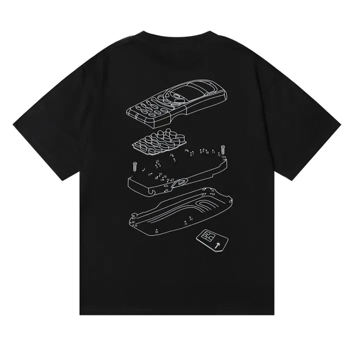 TRAPSTAR SHIRT - PHONE BLACK