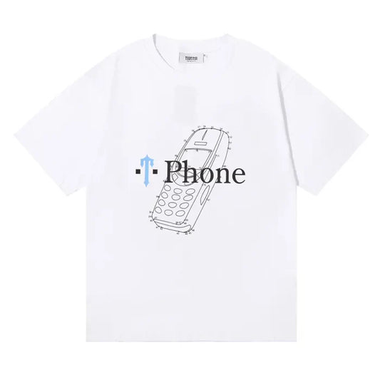 TRAPSTAR SHIRT - PHONE WHITE