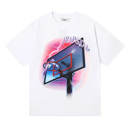 TRAPSTAR SHIRT - BASKET COURT WHITE