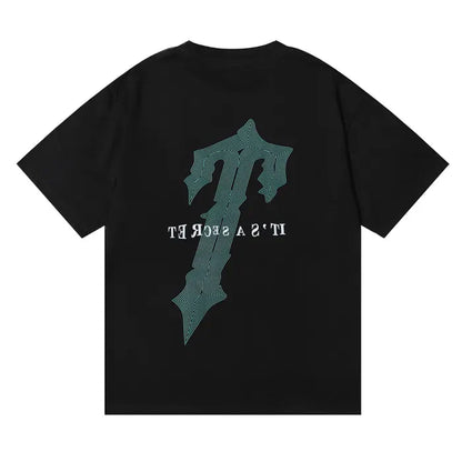 TRAPSTAR SHIRT - GREEN WAVES