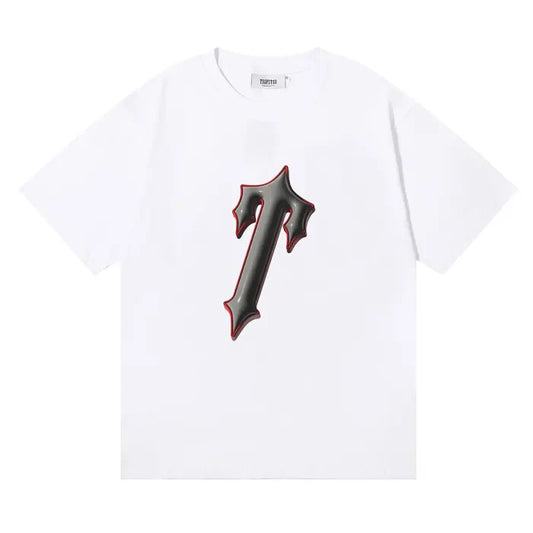 TRAPSTAR SHIRT - RELIEF GRAY WHITE