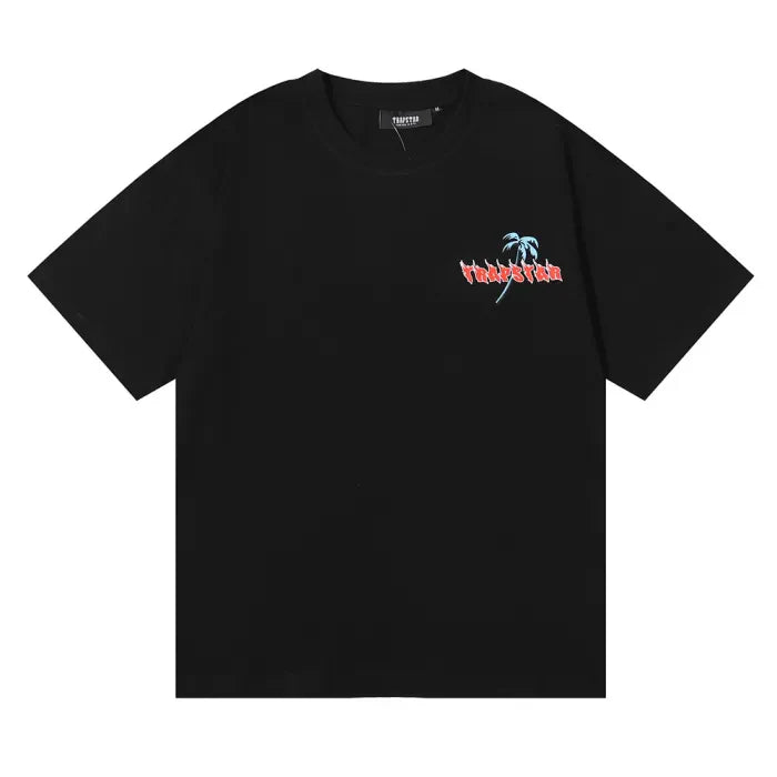 TRAPSTAR SHIRT - DEAD PALMS BLACK