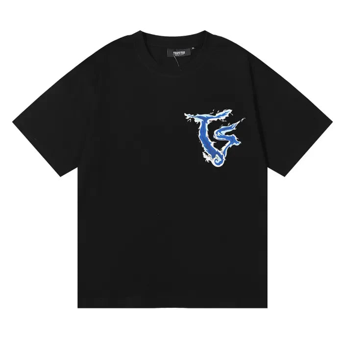 TRAPSTAR SHIRT - SAILING BOAT BLACK