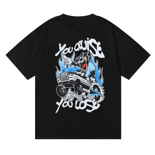 TRAPSTAR SHIRT - SPEED DEMONS BLACK