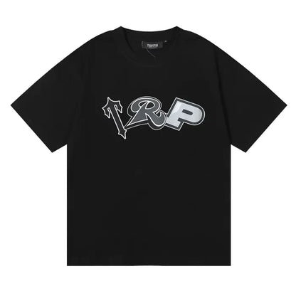 TRAPSTAR SHIRT - THREE LETTERS BLACK