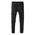 Total Black Ripped Jeans