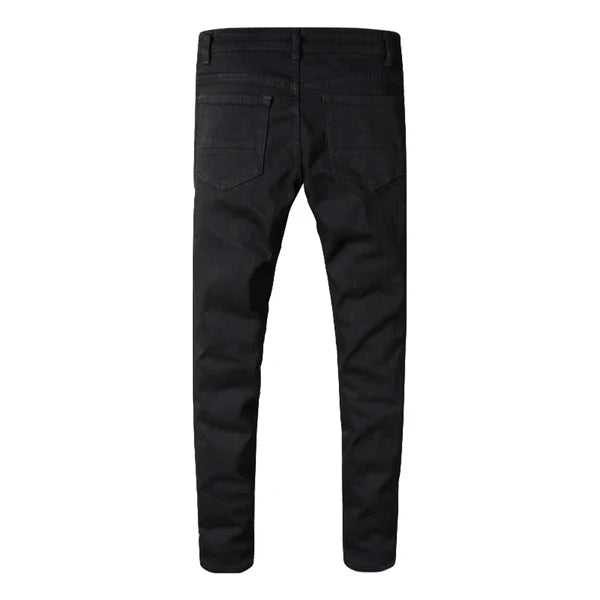 Total Black Ripped Jeans