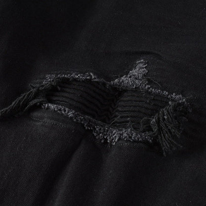 Total Black Ripped Jeans