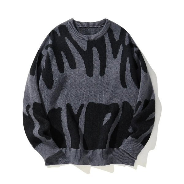 Wavy Pattern Sweatshirt