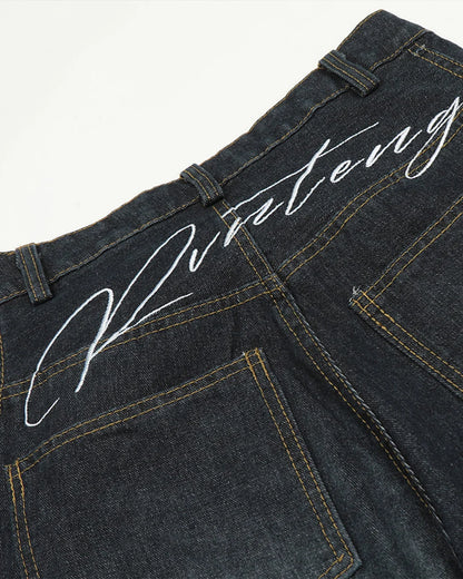 Writer Black Italic Jeans